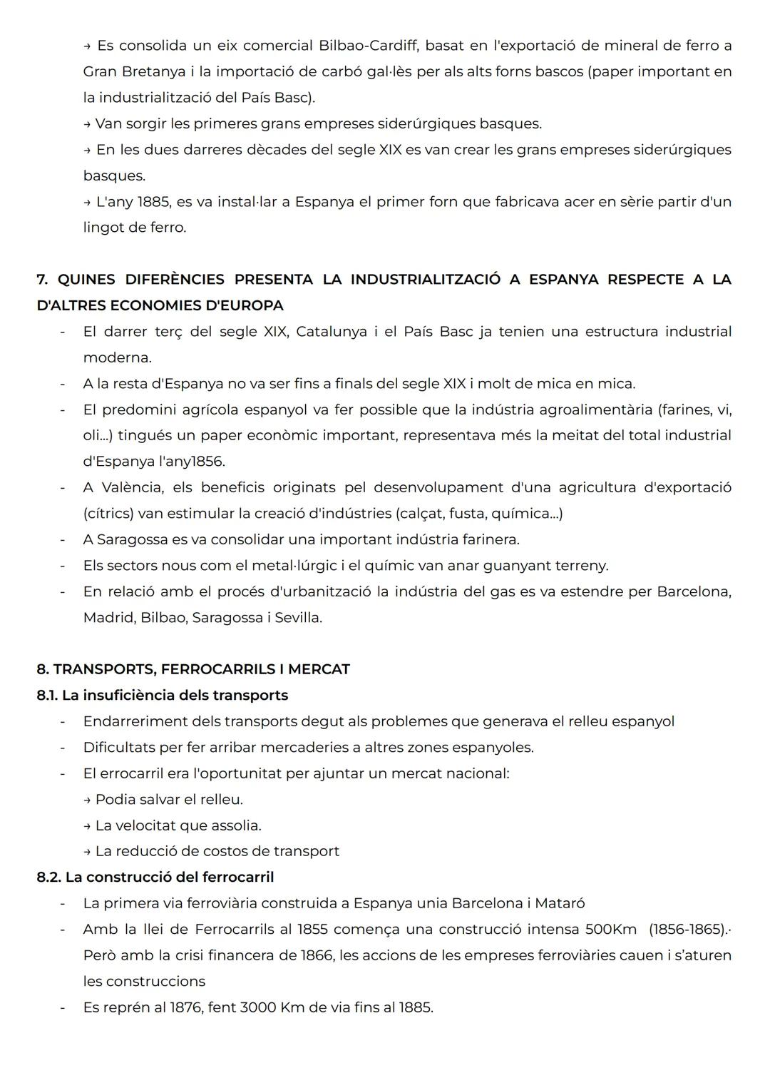 TRANSFORMACIONS AGRÀRIES I PROCÉS INDUSTRIAL (1833-1900)

1. L'AGRICULTURA, ENTRE LA REFORMA I L'ESTANCAMENT
- L'endarreriment econòmic espa