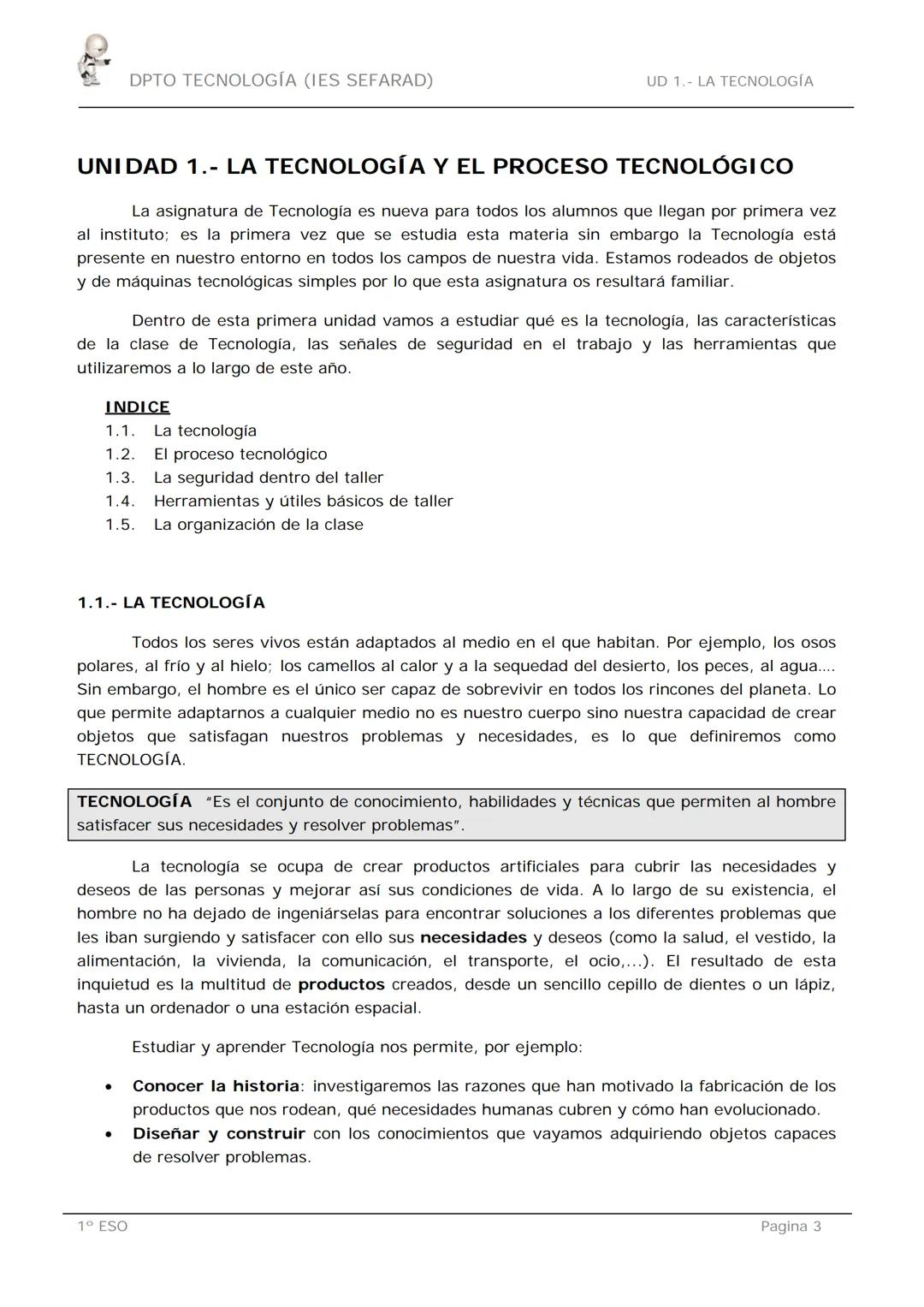 Tecnología y Proceso Tecnológico: Introducción y Conceptos
