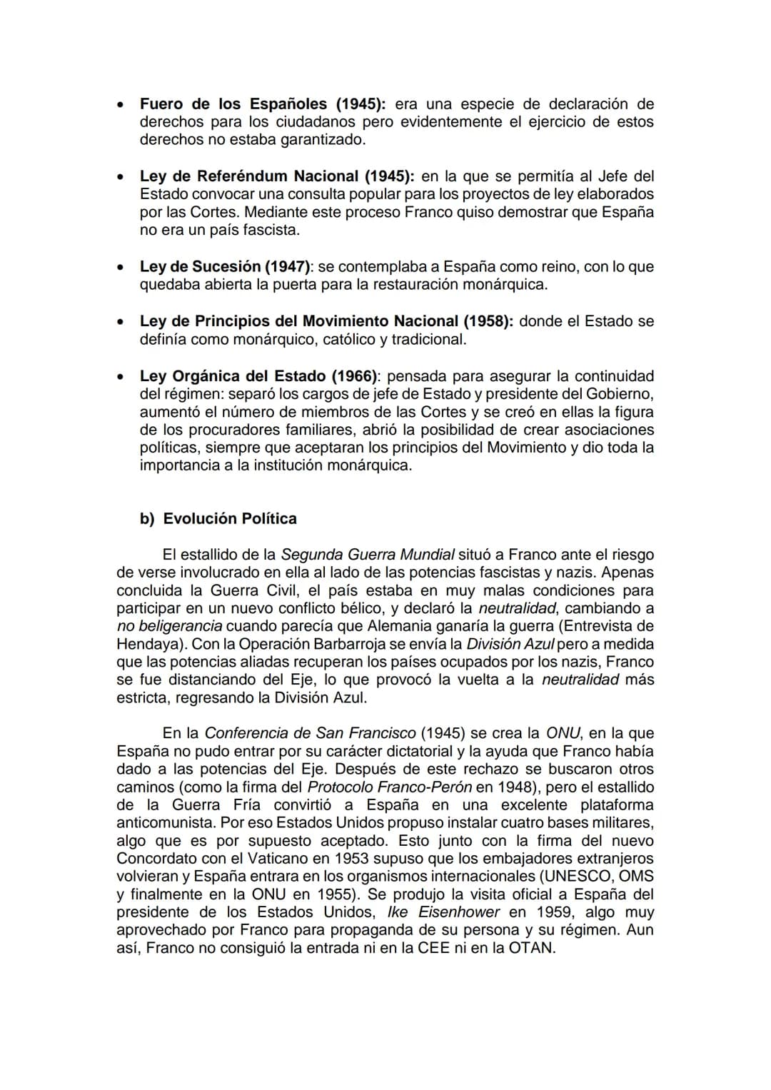 # TEMA 8: LA DICTADURA FRANQUISTA (1939-1975)

1.- FUNDAMENTOS IDEOLÓGICOS Y EVOLUCIÓN POLÍTICA

a) Fundamentos Ideológicos

Las condiciones