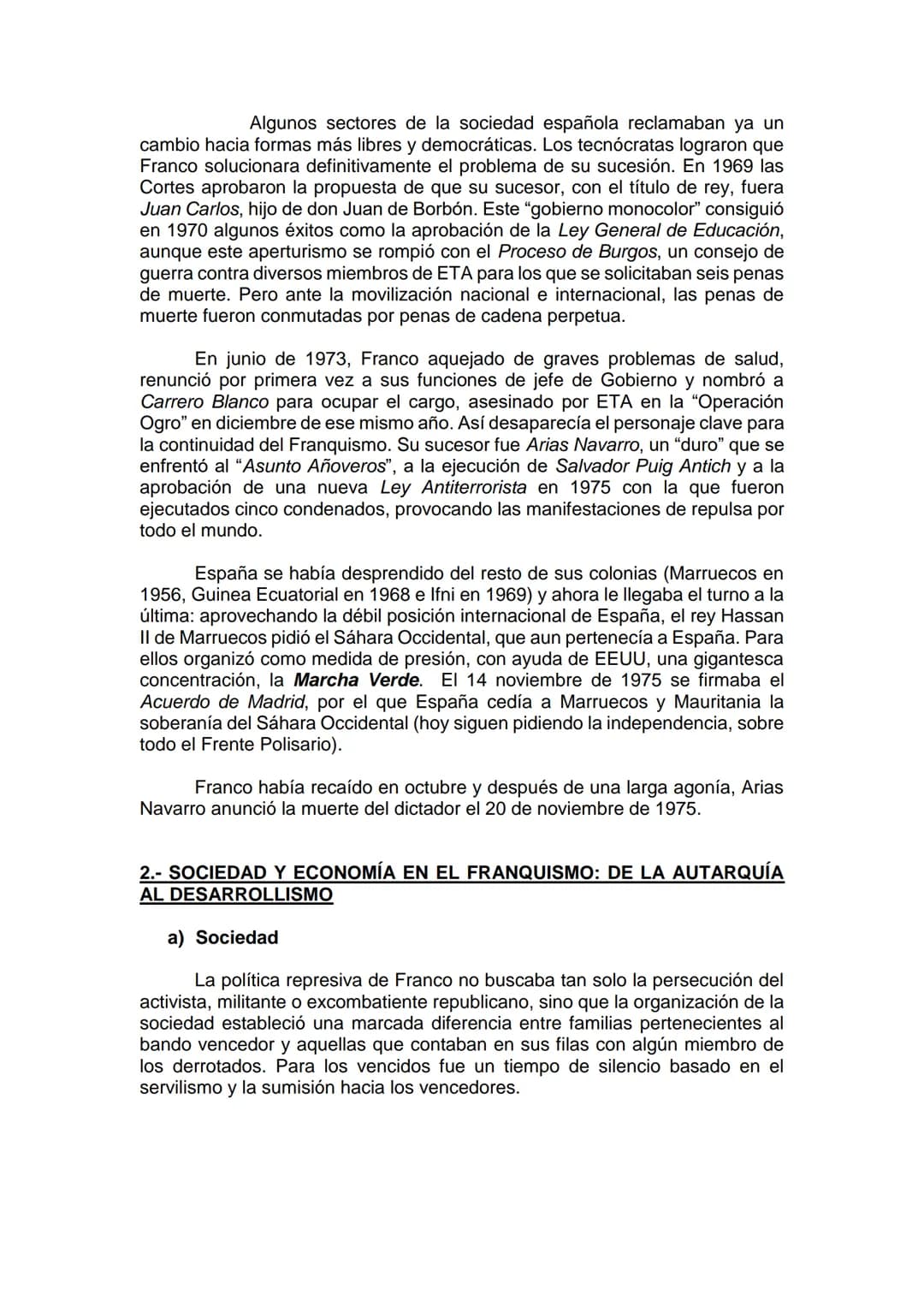 # TEMA 8: LA DICTADURA FRANQUISTA (1939-1975)

1.- FUNDAMENTOS IDEOLÓGICOS Y EVOLUCIÓN POLÍTICA

a) Fundamentos Ideológicos

Las condiciones