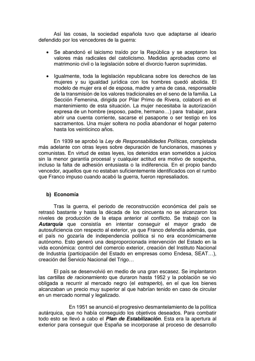 # TEMA 8: LA DICTADURA FRANQUISTA (1939-1975)

1.- FUNDAMENTOS IDEOLÓGICOS Y EVOLUCIÓN POLÍTICA

a) Fundamentos Ideológicos

Las condiciones