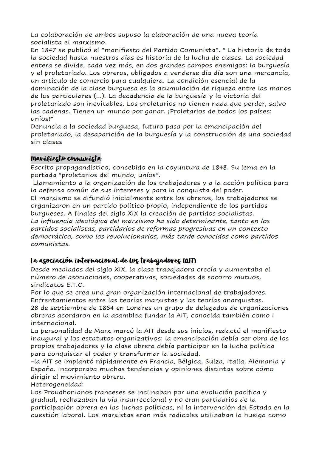 MOVIMIENTO OBRERO
Fenómeno social y político, se tiene conciencia como clase propia, forma
conflictividad social (destrucción de máquinas, a