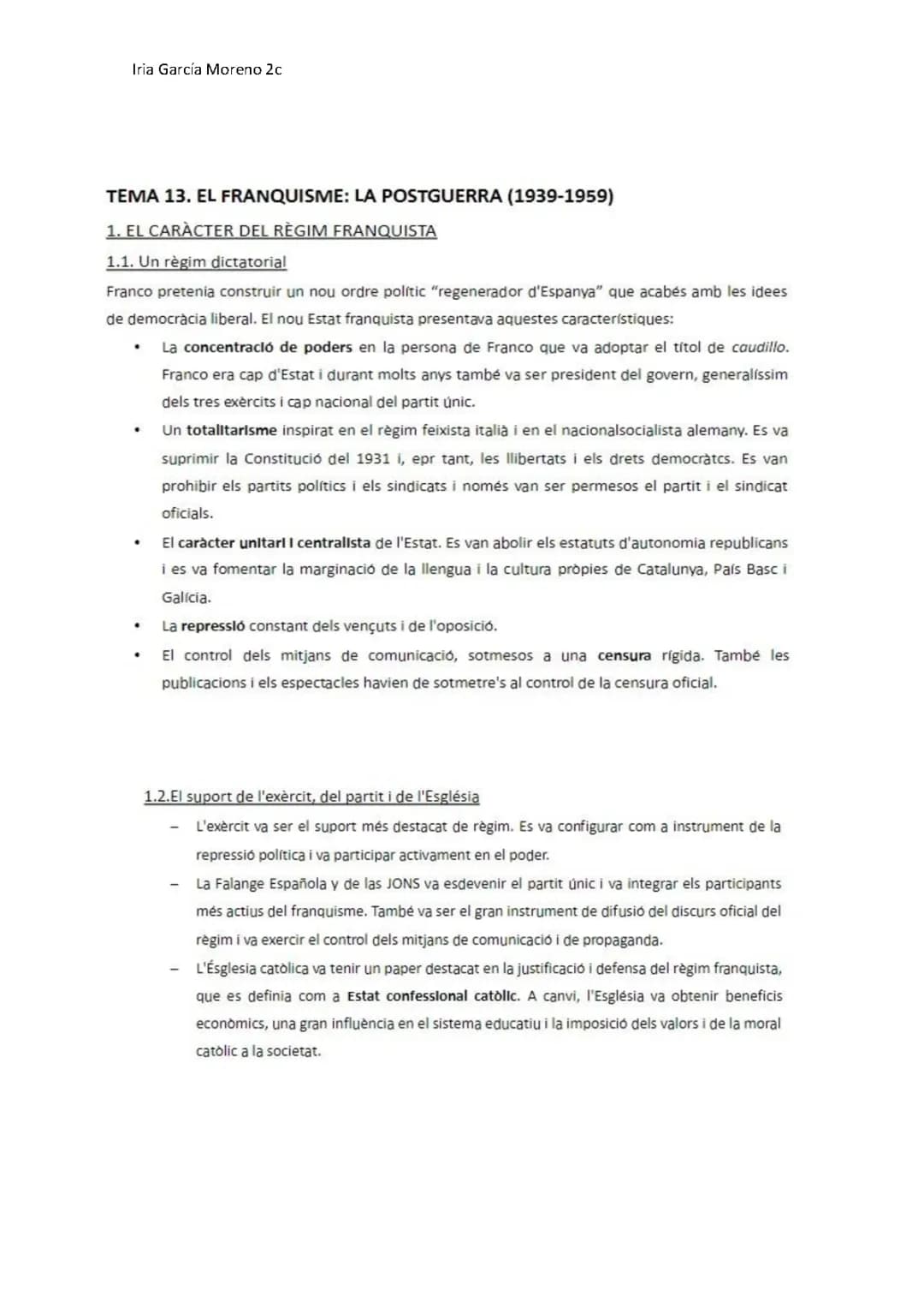 tema 1: el franquisme