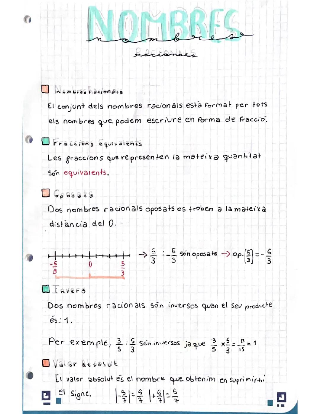 NOMBRES RACIONALS (CATALÀ)