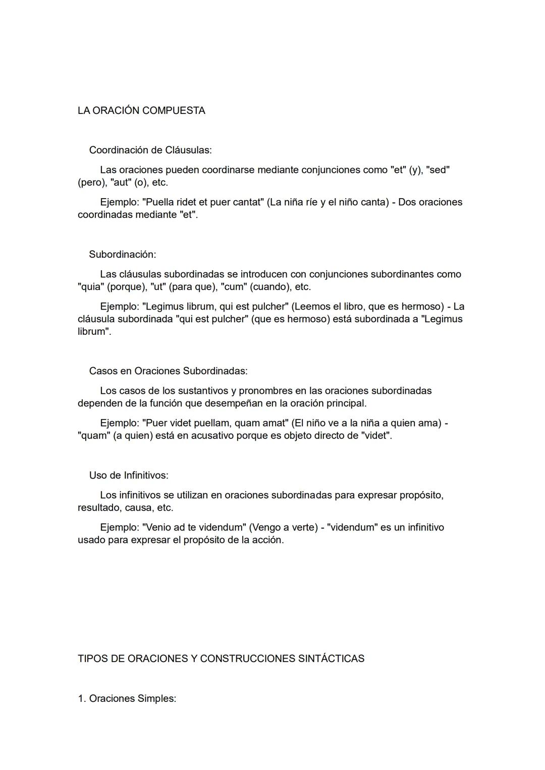 SINTAXIS LATIN
ESTUDIO PORMENORIZADO DE LA SINTAXIS NOMINAL Y PRONOMINAL
Sintaxis Nominal en Latín:
Nombres y Adjetivos:
Los nombres y adjet