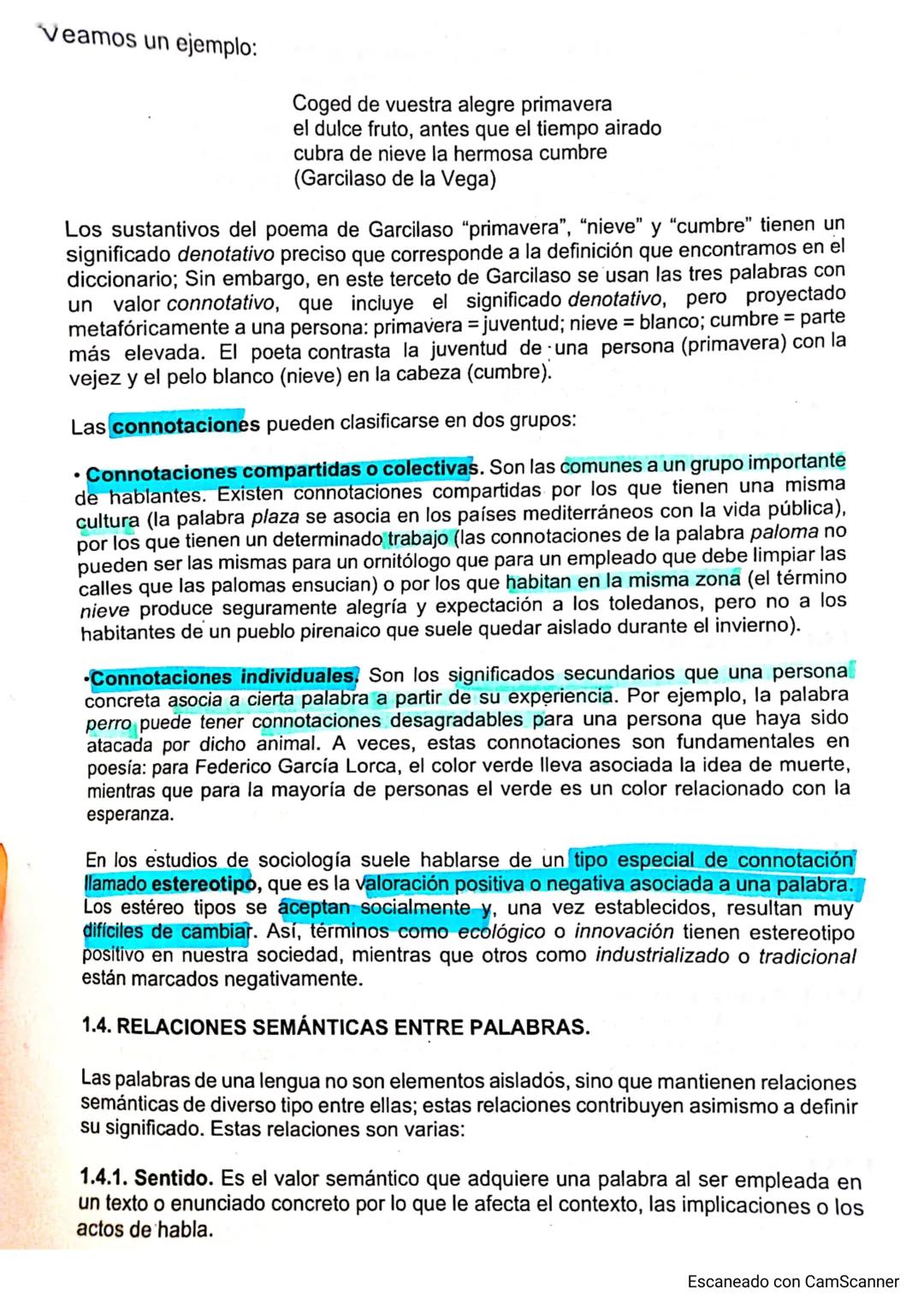 O
A) CONCEPTOS PREVIOS:
Léxico: conjunto de palabras de una lengua
Semantica: rama de la linguistica que estudia el significado de
las palab