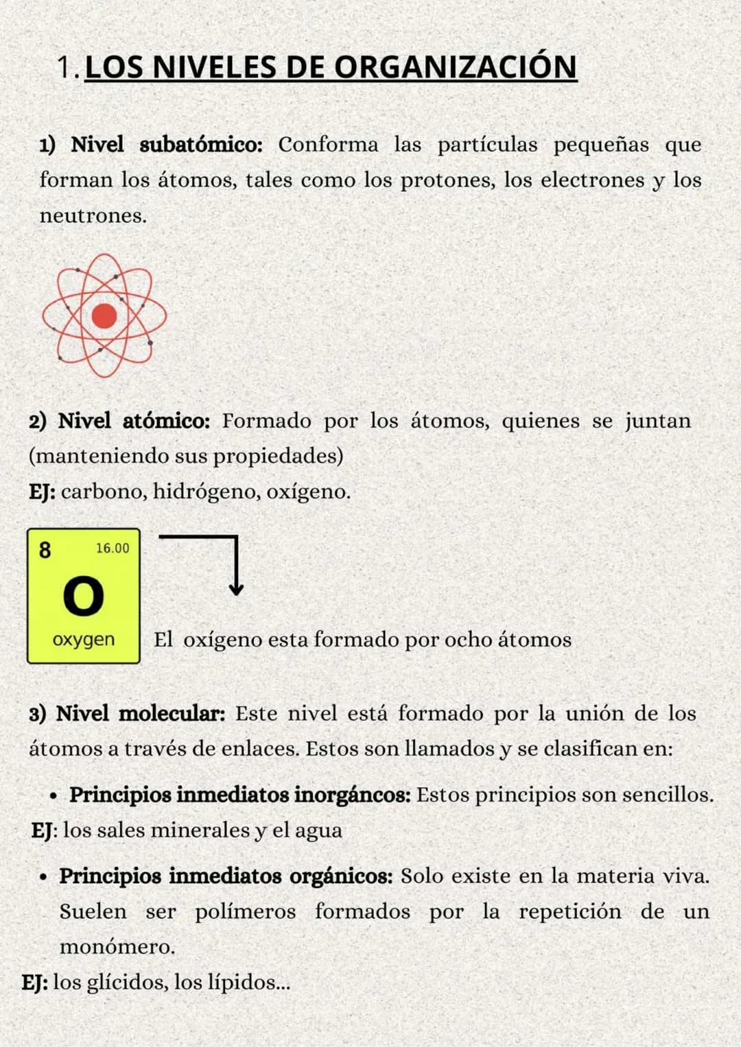 TEMA 1: LA ORGANIZACIÓN
DEL CUERPO HUMANO
}: ÍNDICE
1. Los niveles de organización..........
2. Variedades de la célula..........
2.1. Tipos