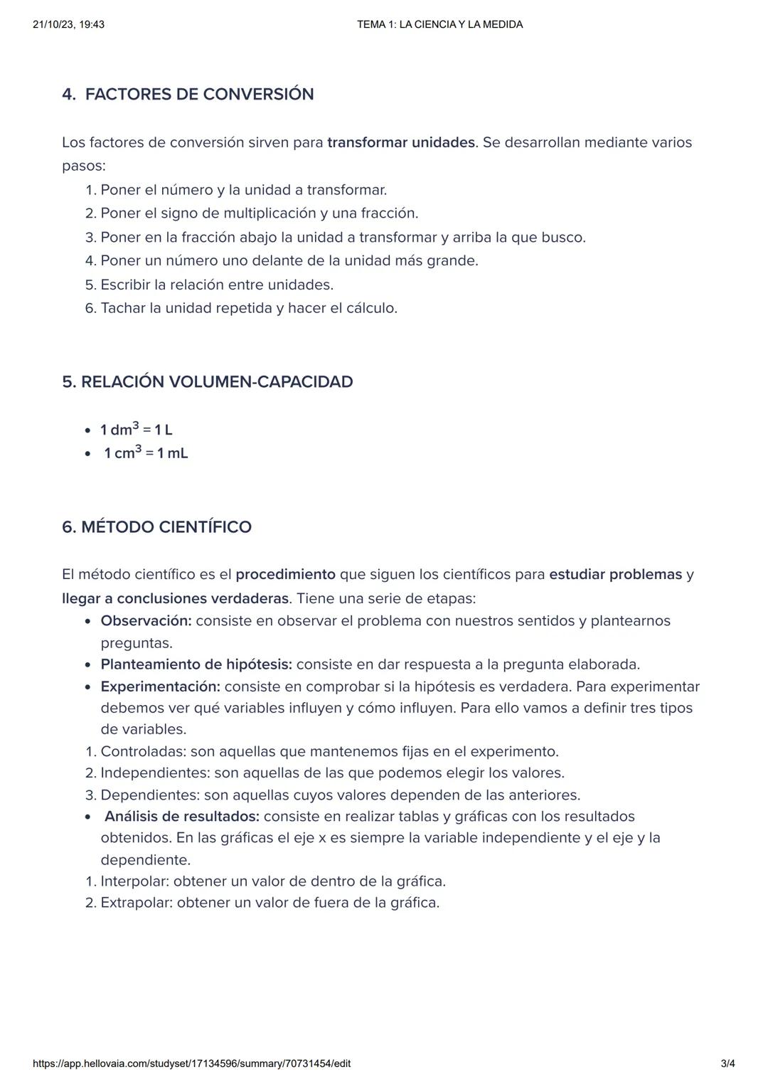 21/10/23, 19:43
TEMA 1: LA CIENCIA Y LA MEDIDA
1. MAGNITUDES
Una magnitud se define como todo aquello que puede ser medido. Medir significa 