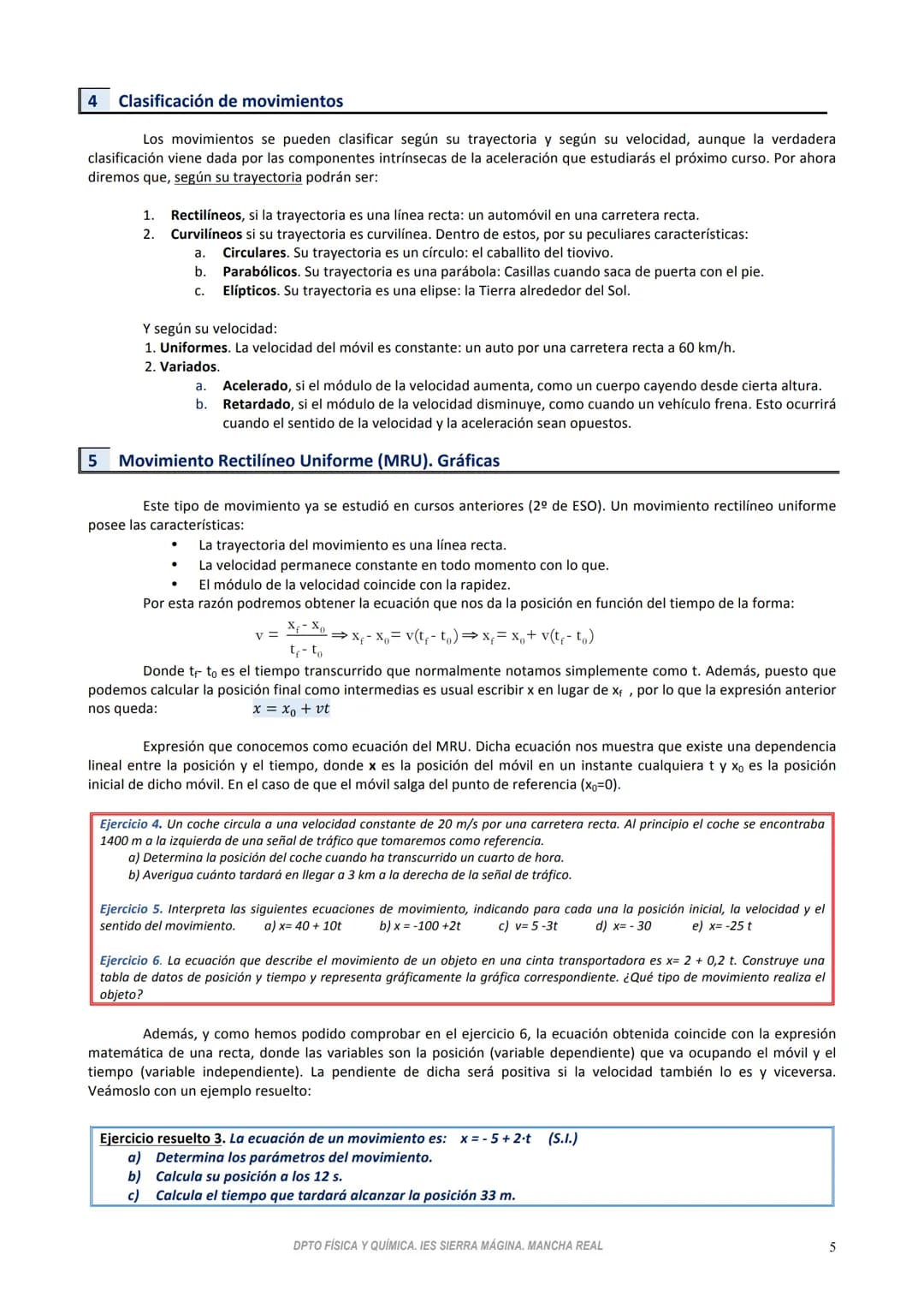 TEMA 1
CINEMÁTICA
La cinemática es una rama de la física dedicada al estudio del movimiento de los cuerpos sin considerar las
causas que hay