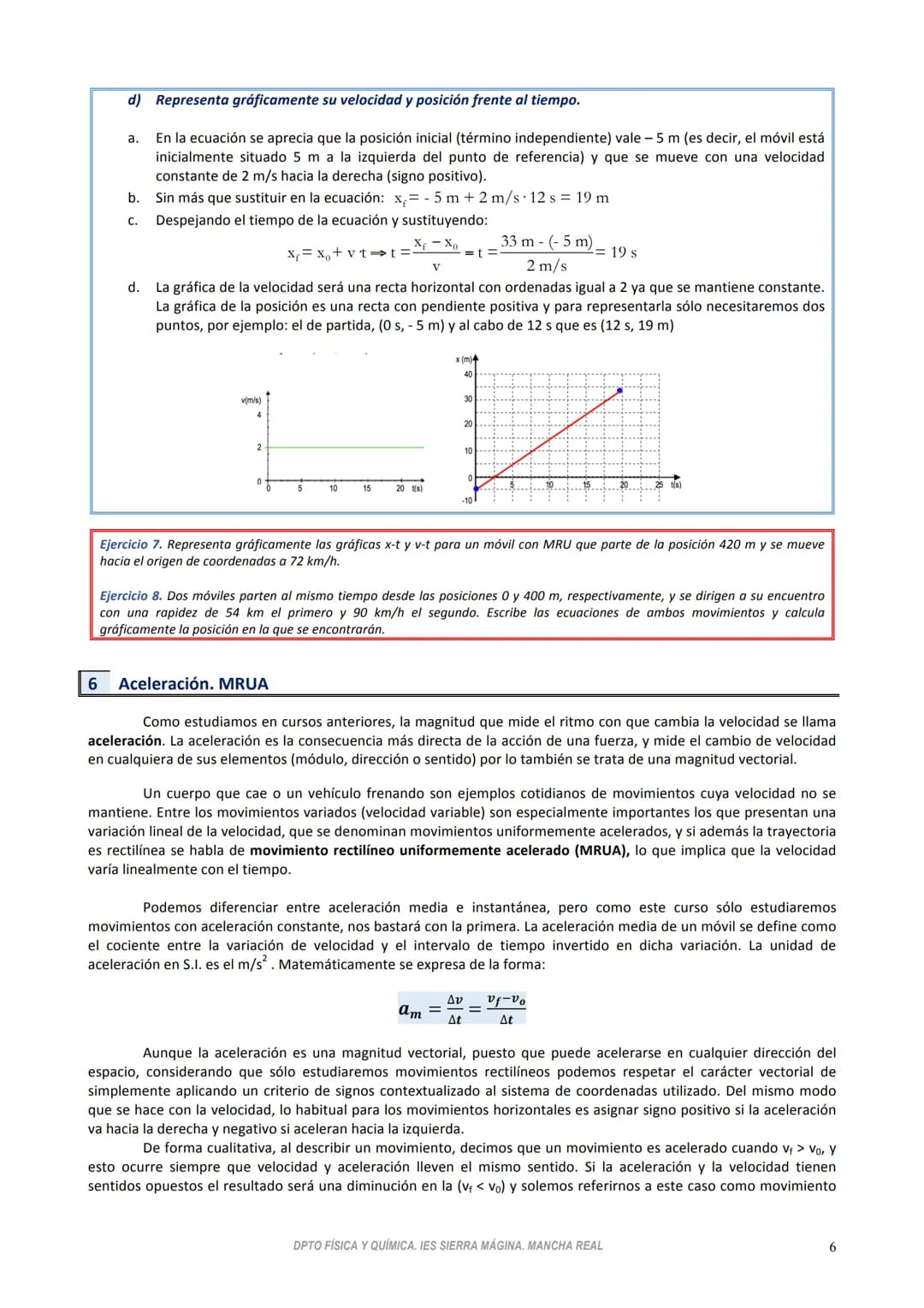 TEMA 1
CINEMÁTICA
La cinemática es una rama de la física dedicada al estudio del movimiento de los cuerpos sin considerar las
causas que hay