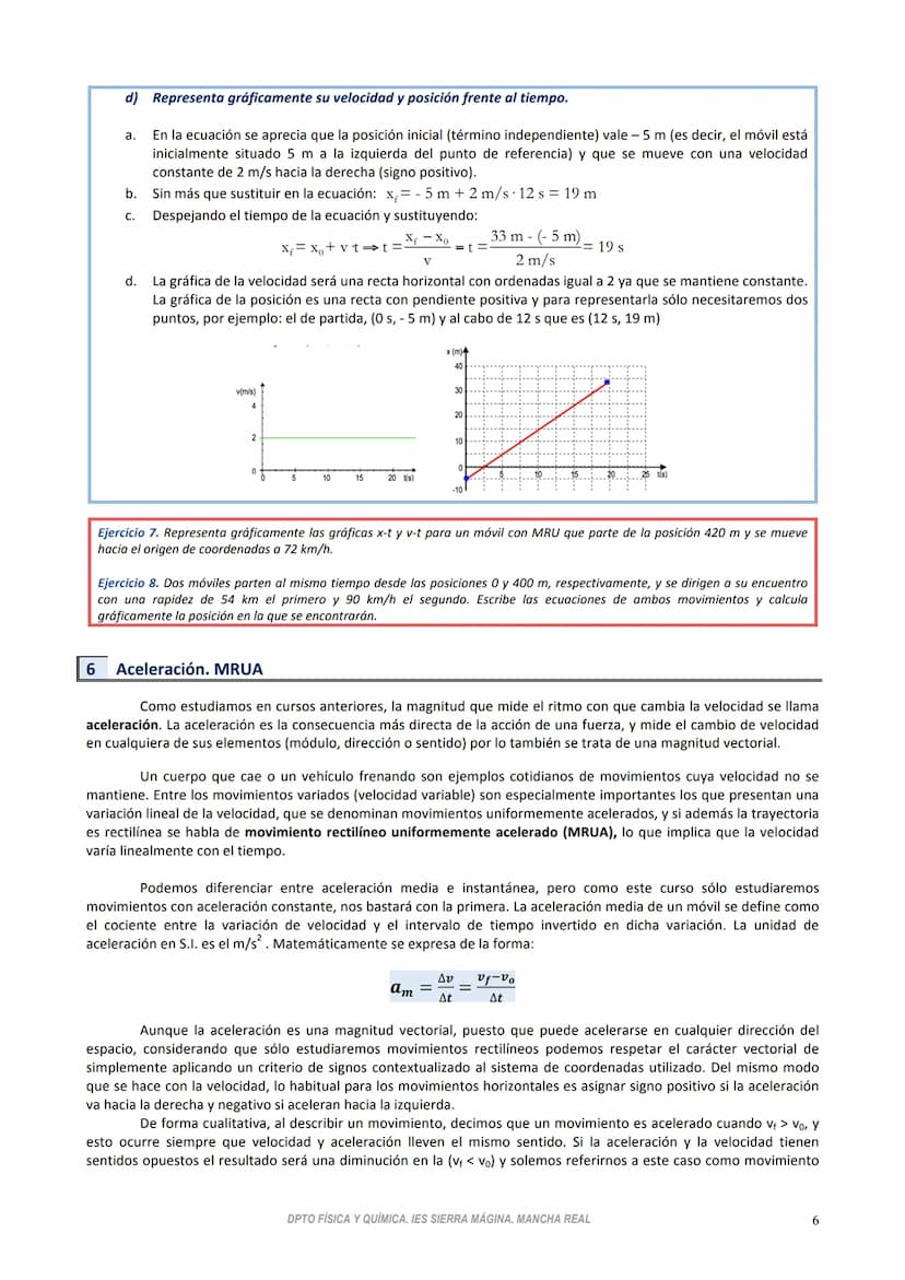 TEMA 1
CINEMÁTICA
La cinemática es una rama de la física dedicada al estudio del movimiento de los cuerpos sin considerar las
causas que hay