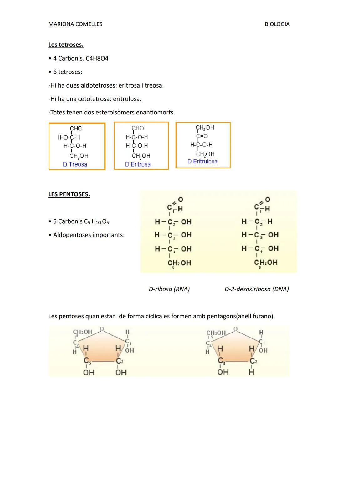 MARIONA COMELLES
BIOLOGIA
# TEMA 2: GLUSIDCS.
Que saber abans de començar el tema:
Grups funcionals: Un o més hidrògens d'una cadena hidroca