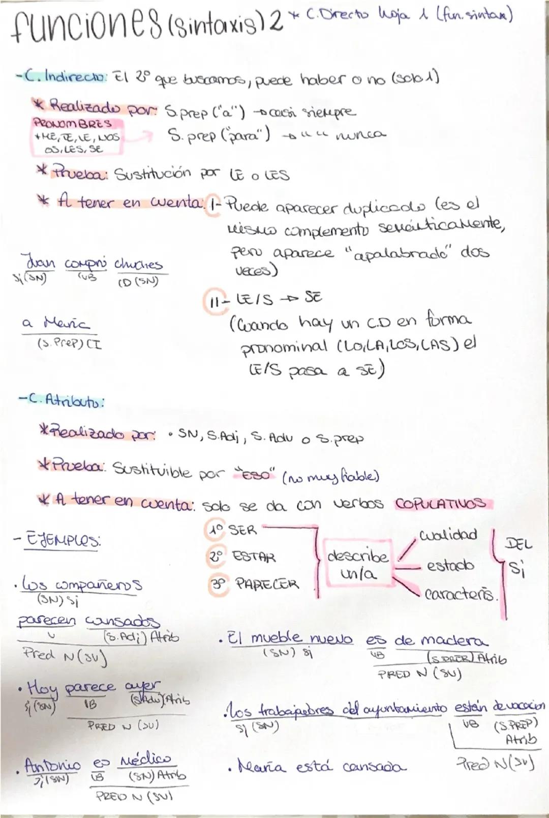 319 mayo) 070-3уло
funciones (sintaxis) 1
- Sj
- Pred
- CD
- CI
- Atrib
- C.Reg
- C. Pred
- C. Ag
- C.C
PRED
ybs en
forma
personal
* Inf: SN
