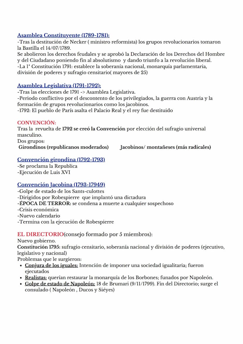 Finales S.XVIII: La Revolución Francesa puso fin al Antiguo Régimen
CAUSAS:
Sociales:
La burguesía quería poder político, y el campesinado t