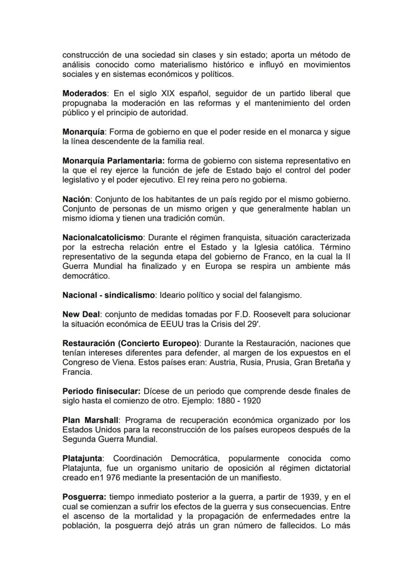 GLOSARIO DE TERMINOLOGÍA HISTÓRICA
Abdicar: Renunciar un monarca a su calidad de jefe de estado.
Absolutismo: Régimen político en el que el 