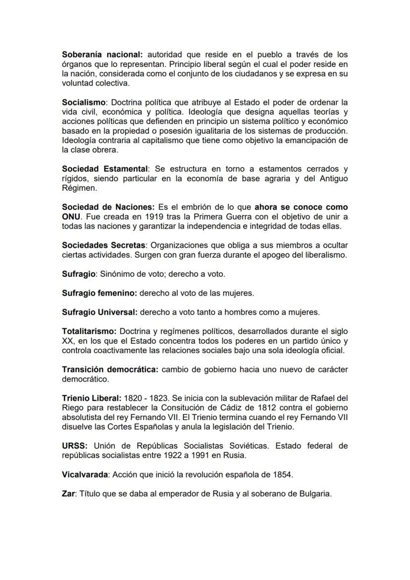 GLOSARIO DE TERMINOLOGÍA HISTÓRICA
Abdicar: Renunciar un monarca a su calidad de jefe de estado.
Absolutismo: Régimen político en el que el 