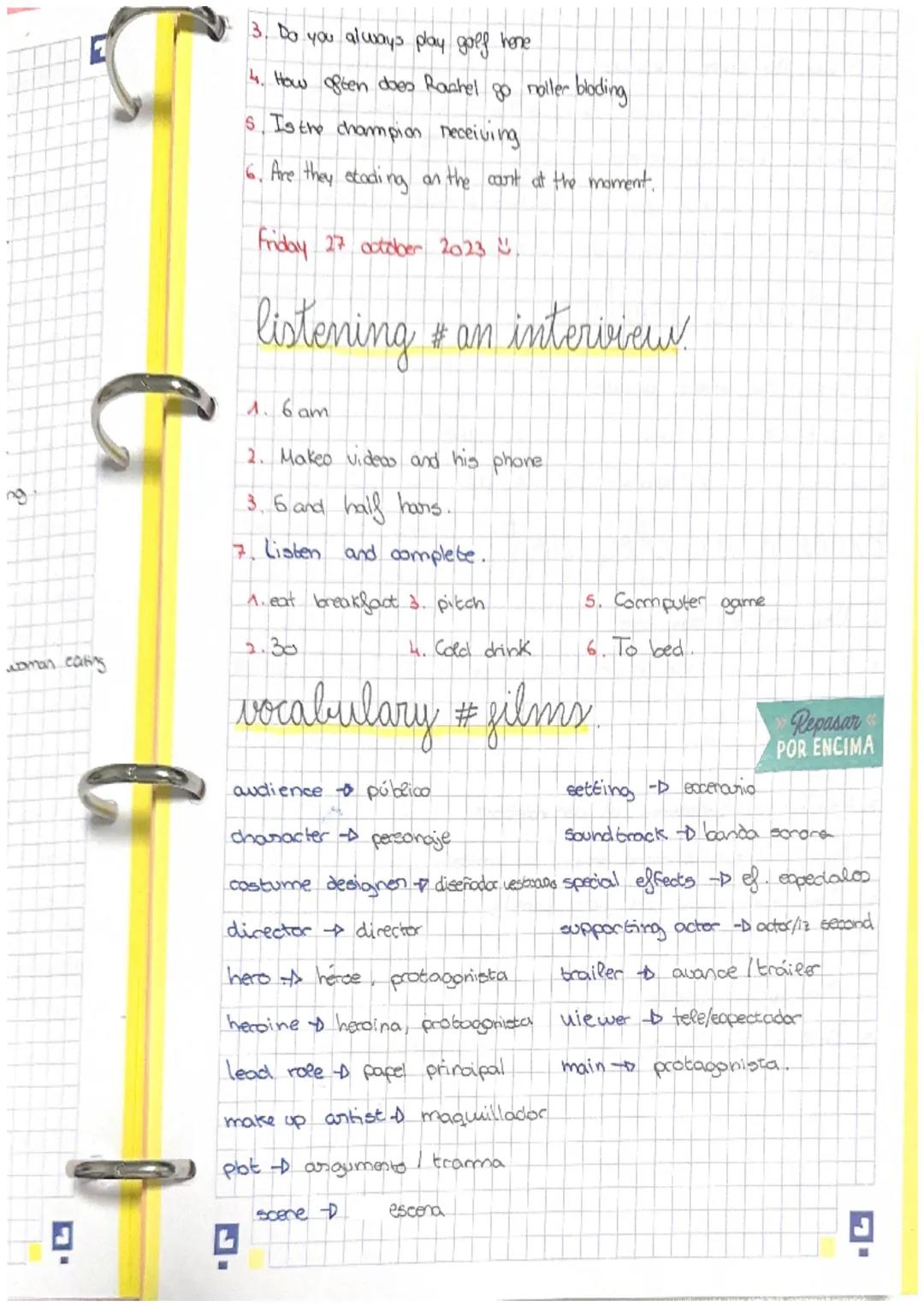 L
unit 2
- time out
vocabulary # sport
bat: bate
champion: campeon / ona
court: cancha/pista
defeat: vencer / derrotan
goal Keeper: portero
