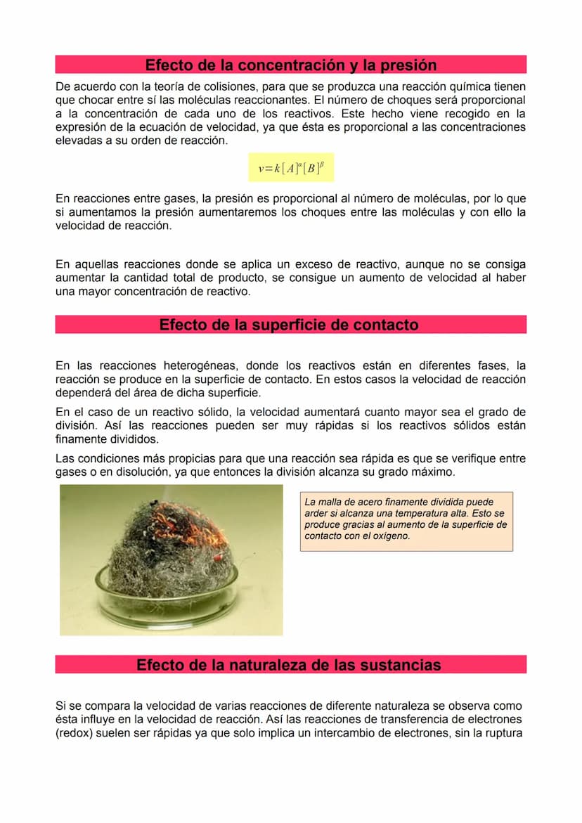 2º de Bachillerato. Cinética química. Introducción
Para que una reacción química tenga lugar no sólo es necesario que esté favorecida
termod