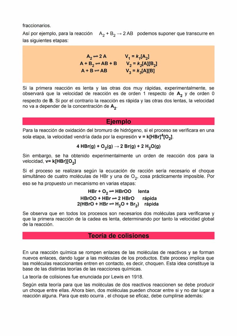 2º de Bachillerato. Cinética química. Introducción
Para que una reacción química tenga lugar no sólo es necesario que esté favorecida
termod