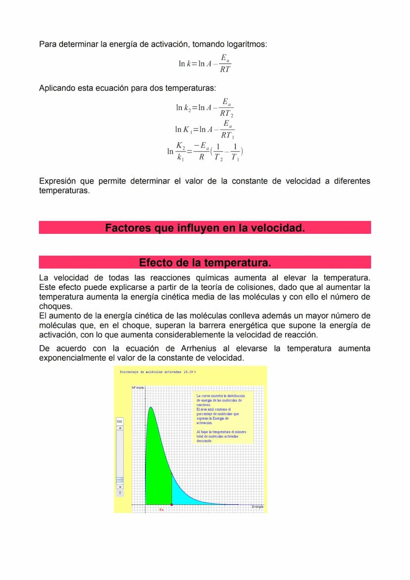 2º de Bachillerato. Cinética química. Introducción
Para que una reacción química tenga lugar no sólo es necesario que esté favorecida
termod