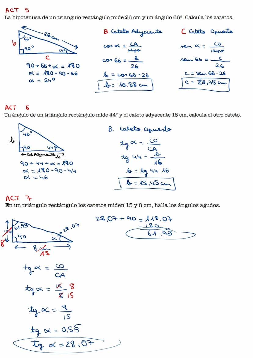 ACT ^^
El cos de un ángulo del primer cuadrante es 3/4, calcula el seno del ángulo.
- ³/4
sen (+)
cas (+)
+g (+)
tg = 122
Sen x = d?
Isen +
