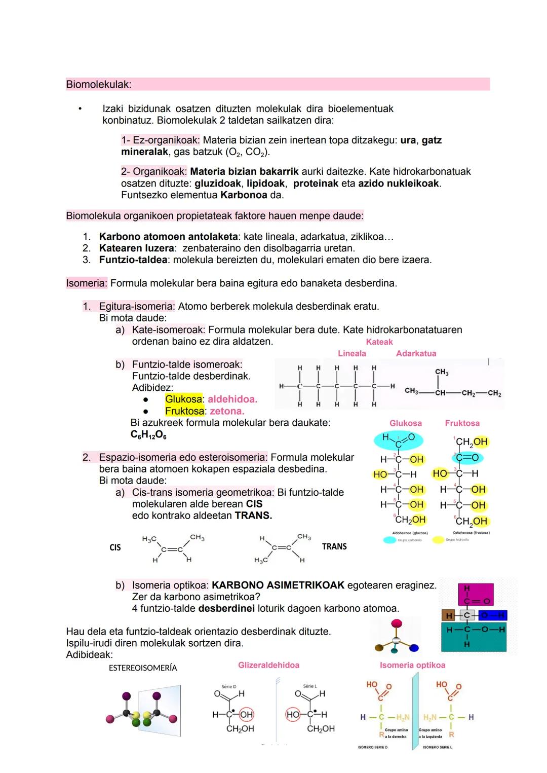 # BIOQUÍMICA

I

$NH_2$

HO

$N$
$H$ # 1. Biziaren oinarri molekularra:

Materiaren antolakuntza mailak:

1.  Maila subatomikoa (protoiak, n