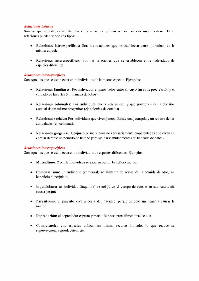 ESTRUCTURA Y DINÁMICA DE LOS ECOSISTEMAS
Conceptos Generales
Ecosistema: conjunto de seres vivos que habitan en un lugar, las característica