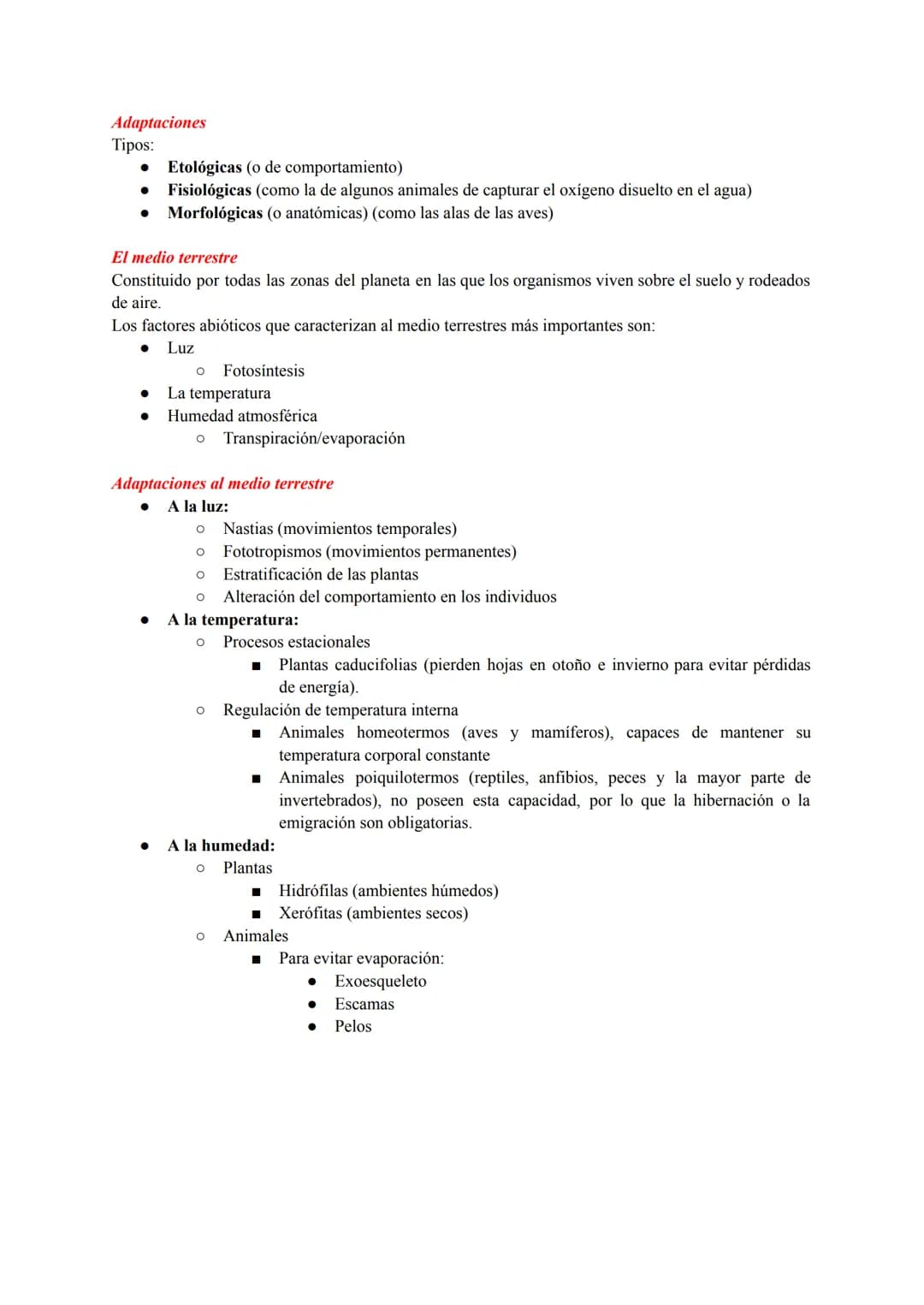 ESTRUCTURA Y DINÁMICA DE LOS ECOSISTEMAS
Conceptos Generales
Ecosistema: conjunto de seres vivos que habitan en un lugar, las característica
