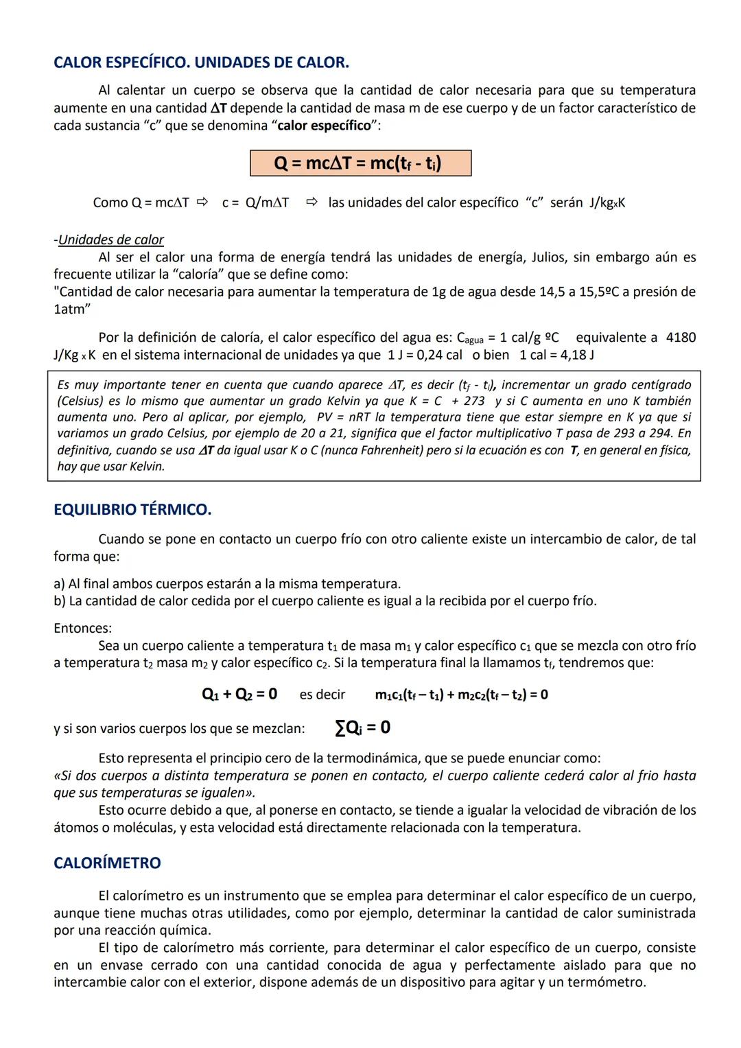 CALOR.
La experiencia nos dice que toda fricción va acompañada de una producción de calor. A mediados
del siglo XIX James Prescott Joule dem