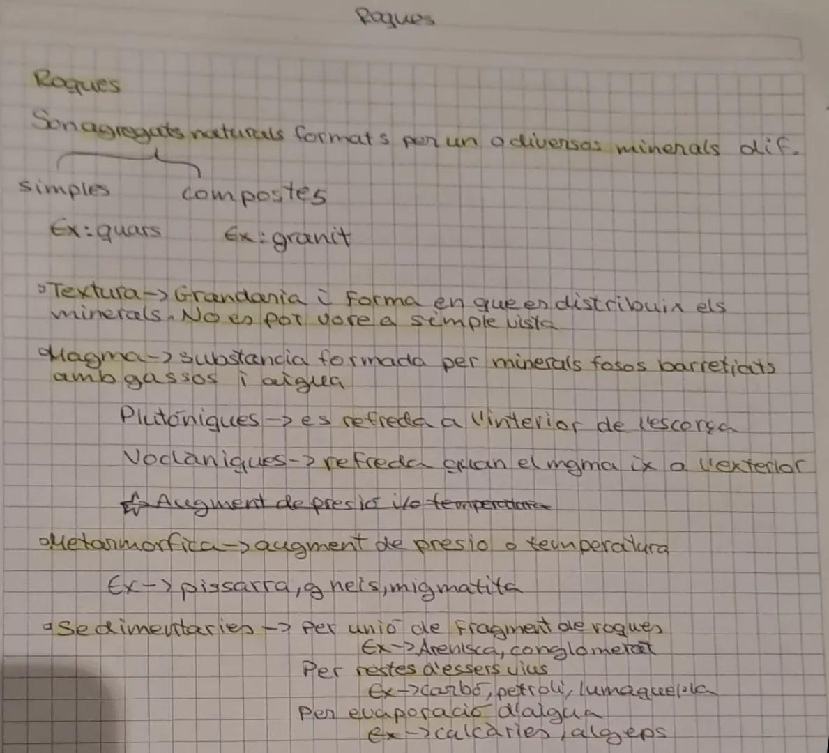 Minerals

Tema 10~~Biologia

Mineral: són substancies.

*   solides ni liquid ni gasseos
*   inorganiques.
*   d'origen natural
*   composic