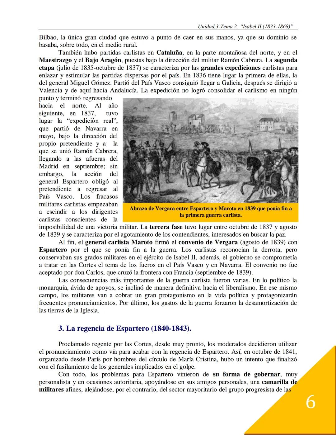 Unidad 3: Entre lo Antiguo y lo Nuevo:
1808-1860.

Tema 2: Isabel II, "la de los Tristes destinos"
(1833-1868).

Durante el reinado de Isabe