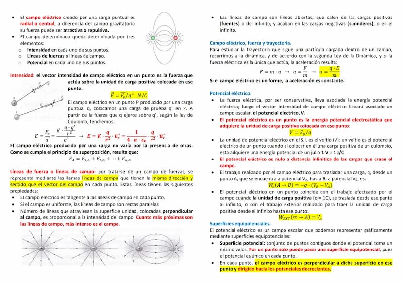 Fenómenos eléctricos.
La existencia de fuerzas de atracción entre cuerpos, previamente frotados, fue
conocida desde la Antigüedad Clásica. E
