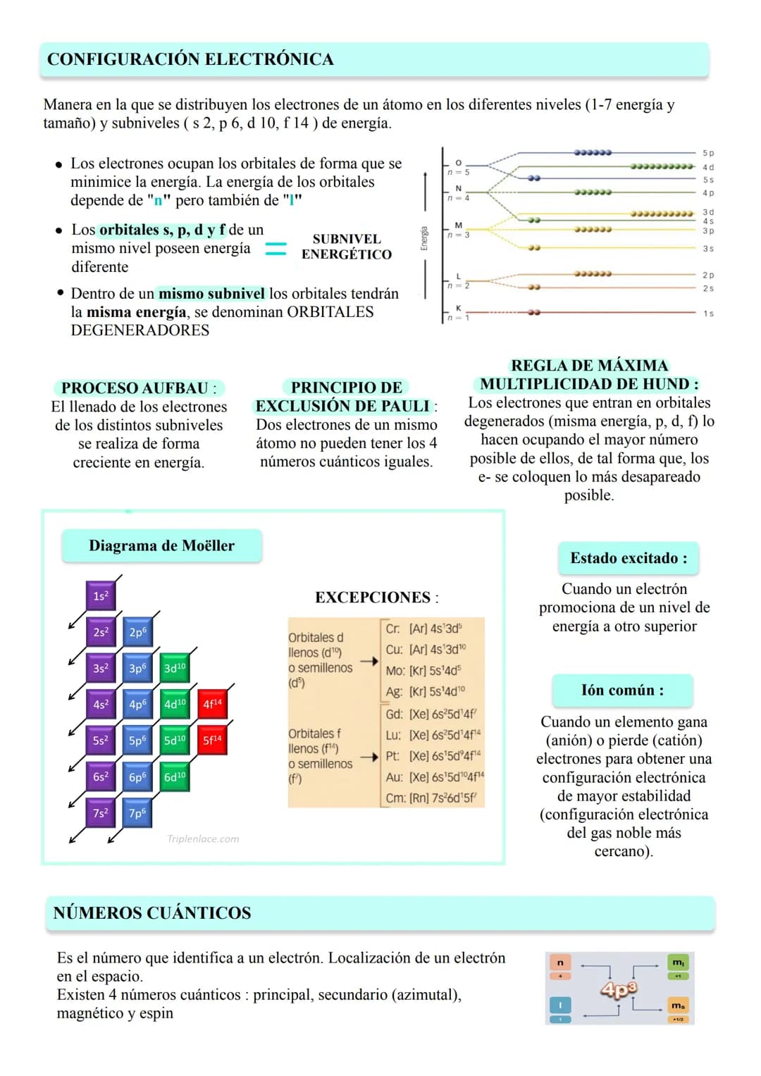 TEMA 1 - ESTRUCTURA ATÓMICA DE LA MATERIA
La estructura atómica determina
ÁTOMO
Número másico
ION→ Cuando un átomo pierde o gana electrones
