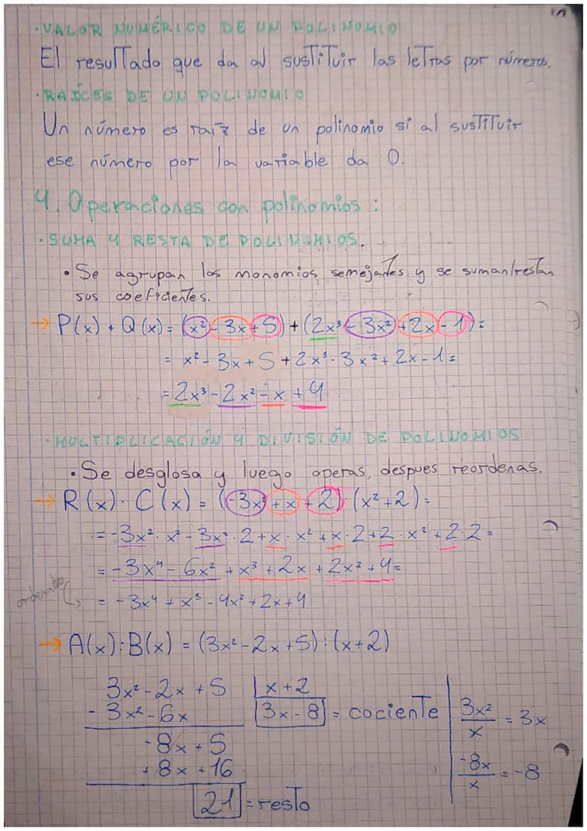 Mate U4
1. Monomios
Es la
expresión algebraica más sencilla:
- 1x²³ - monomio
L> coeficiente: -1'
La parte literal: x³
Ly variables: X
↳grad