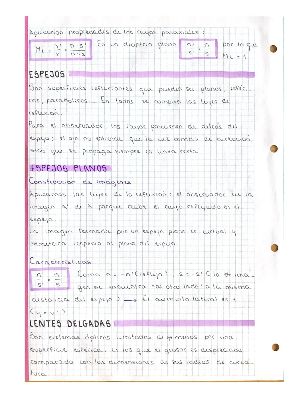TEMA 9: OPTICA
CONCEPTOS BÁSICOS
Optica geométrica: estudia los fenómenos luminosos
relativos al concepto de rayo, sin tener en cuenta su
ca