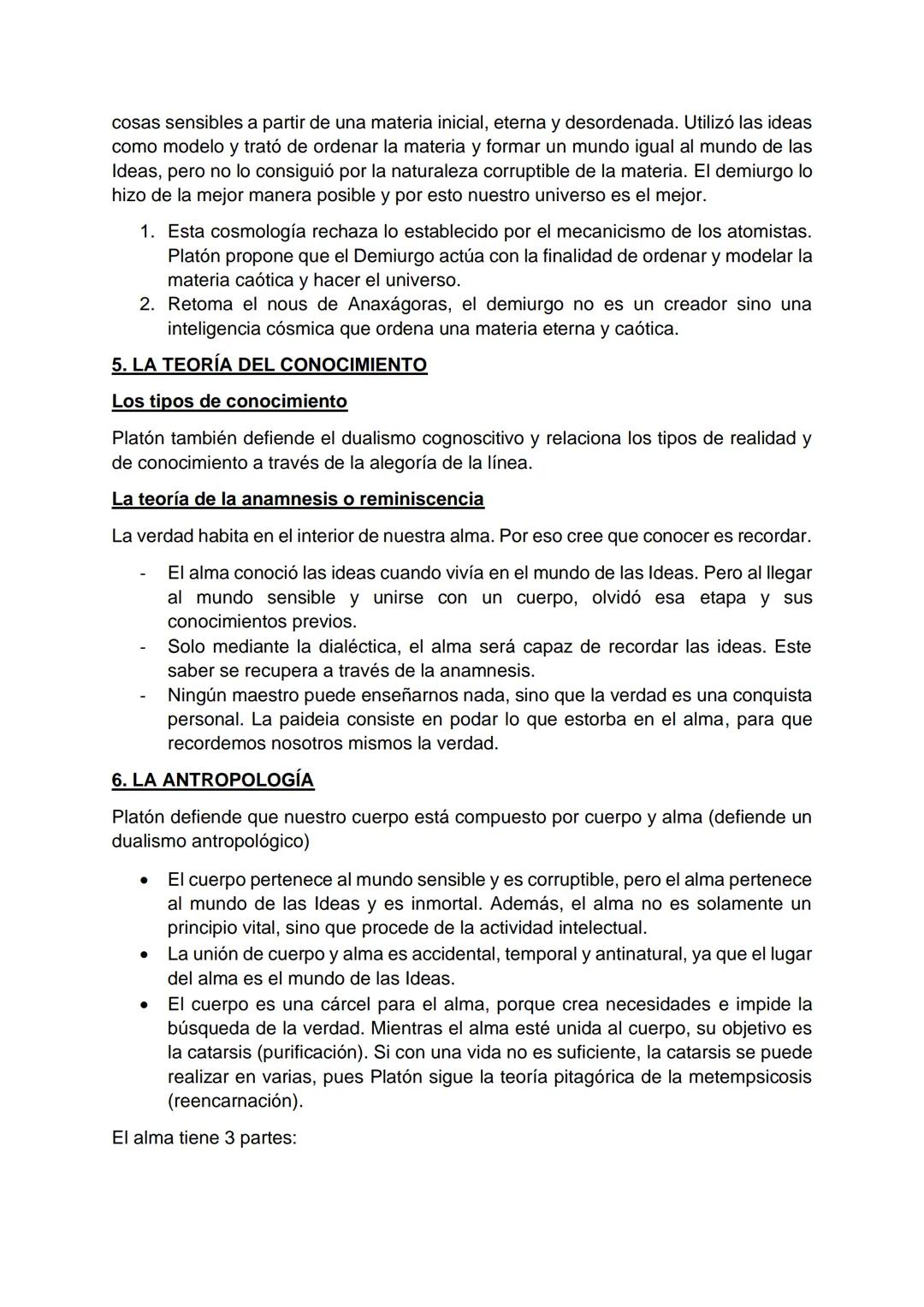TEMA 3: PLATÓN
3. EL PROBLEMA DE PLATÓN: EL ESTADO IDEAL
El punto de partida del pensamiento de Platón tiene dos ideas clave.
1. Tiene una p