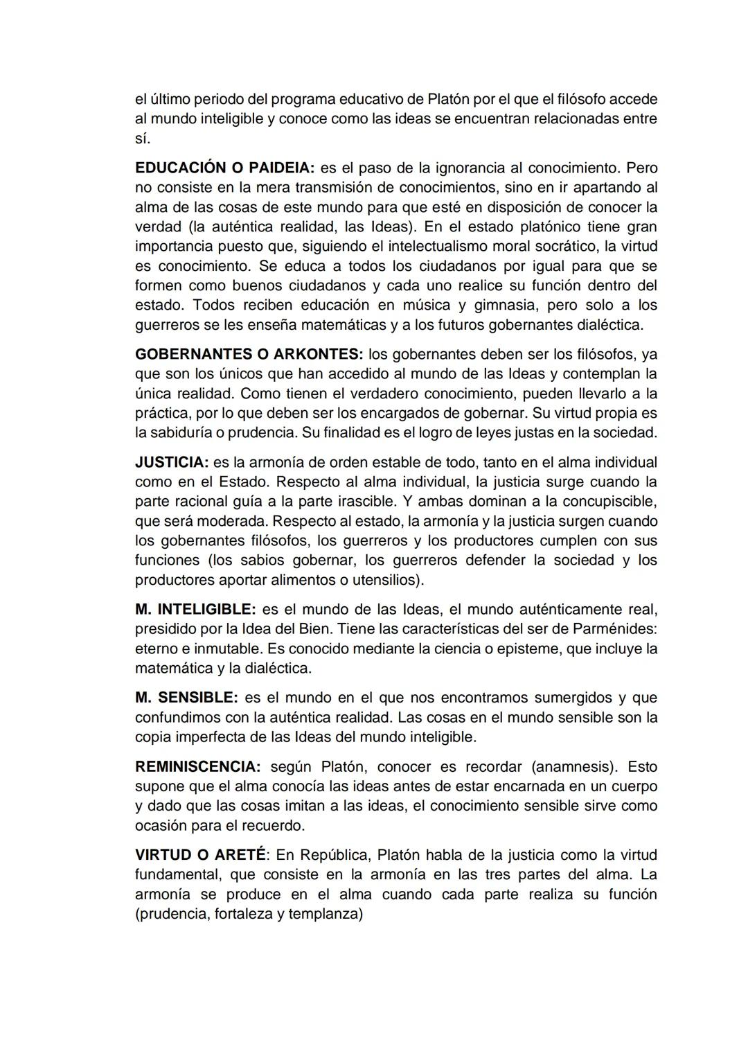 TEMA 3: PLATÓN
3. EL PROBLEMA DE PLATÓN: EL ESTADO IDEAL
El punto de partida del pensamiento de Platón tiene dos ideas clave.
1. Tiene una p