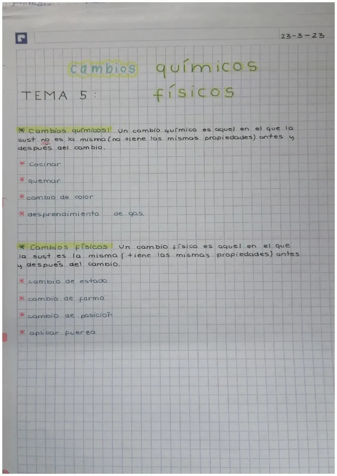 Aprende los Cambios Químicos en la Cocina y Ejercicios de Ley de Conservación de la Masa