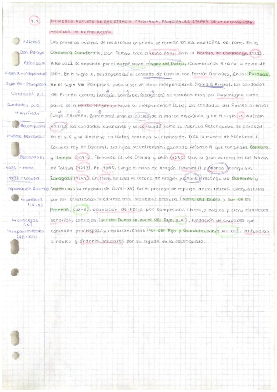 2.1
- ejército
musliman
Jong
-conquista
iskám.ca
-Poitiers
-Emitato
(11-
dependiente 750
-Emirato
independiente
(756-429)
-Califato
de Córdo