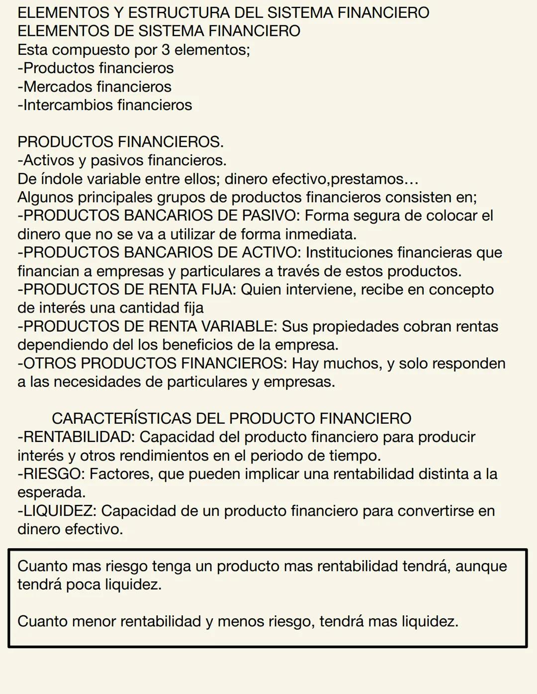# EL SISTEMA FINANCIERO Y SU FUNCIÓN ECONÓMICA

Conjunto de instituciones, medios y mercados.
Que sirven para satisfacer las necesidades de 