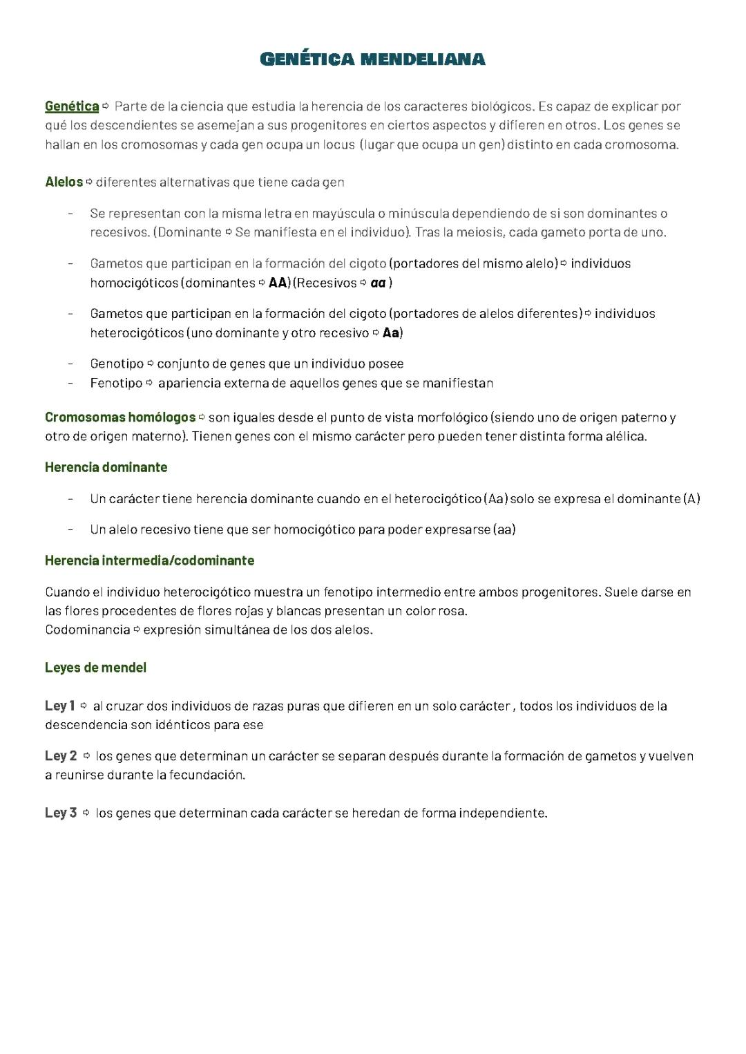 Genetica mendeliana 