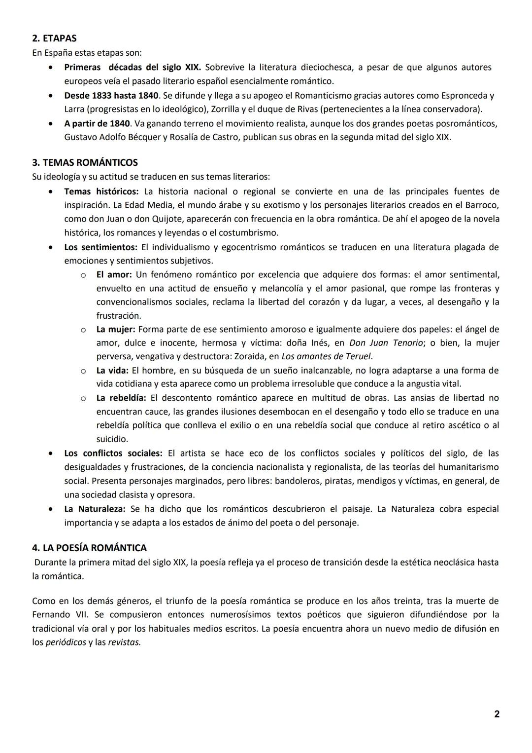 LA LITERATURA EN LA PRIMERA MITAD DEL SIGLO XIX: EL ROMANTICISMO
Se conoce con el término de Romanticismo el movimiento cultural que se opon