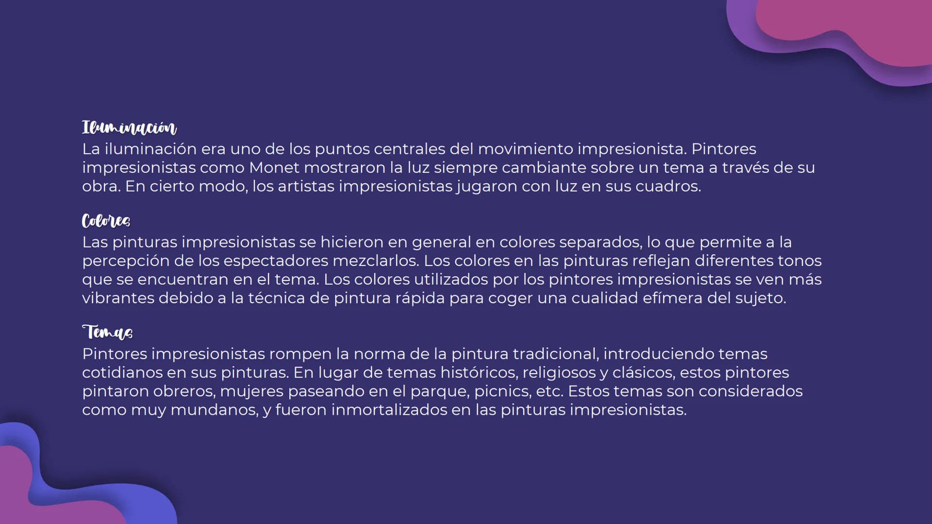 Introducción a la música del siglo XX
María Sánchez 01
Impresionismo
1872-1873 ¿QUÉ ES?
El impresionismo ha sido un movimiento artístico mod