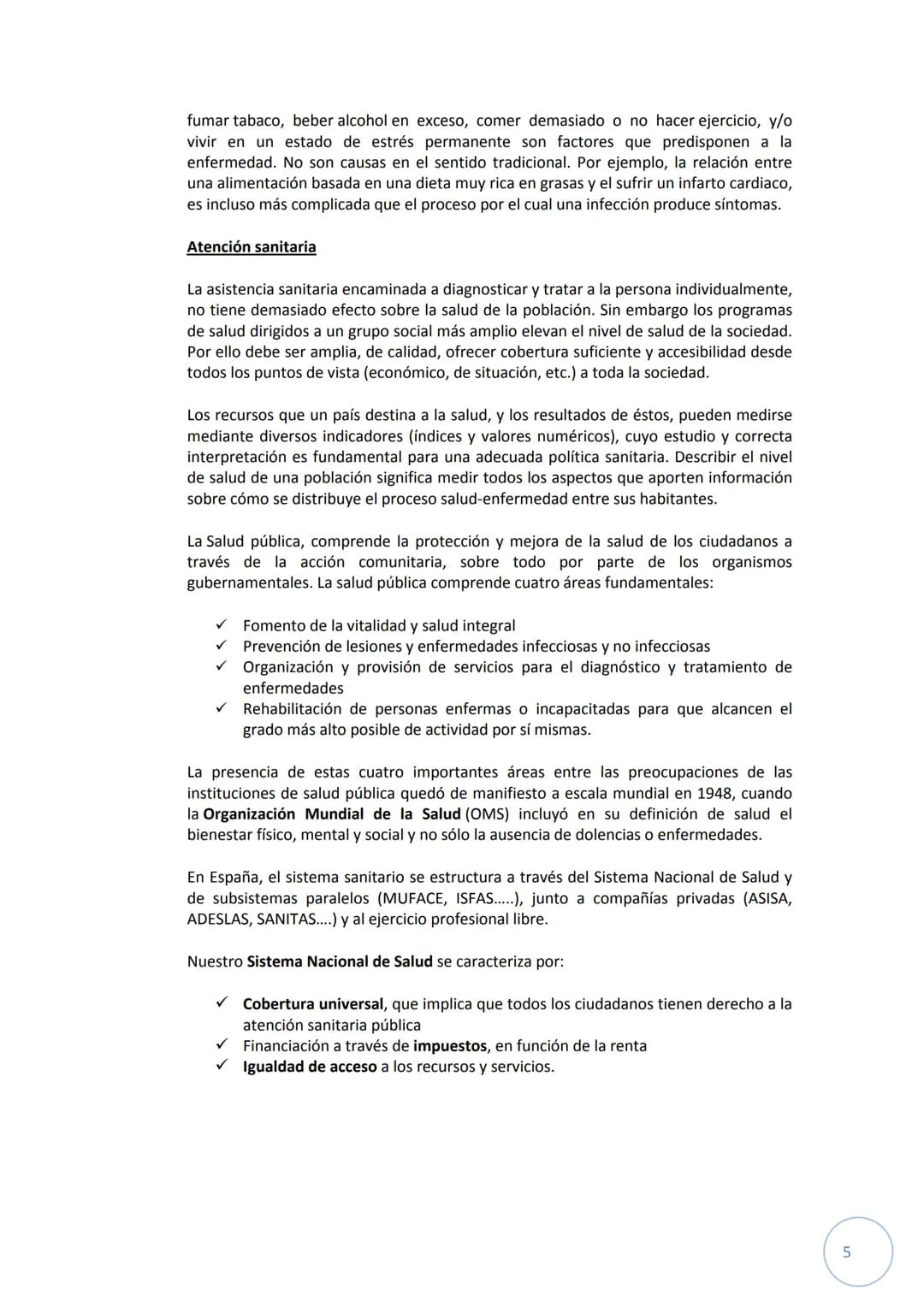 I.E.S. POETA GARCÍA GUTIERREZ
TEMA 4.
SALUD Y
ENFERMEDAD
O
1 1. CONCEPTO DE SALUD
La Organización Mundial de la Salud (OMS) define la salud 