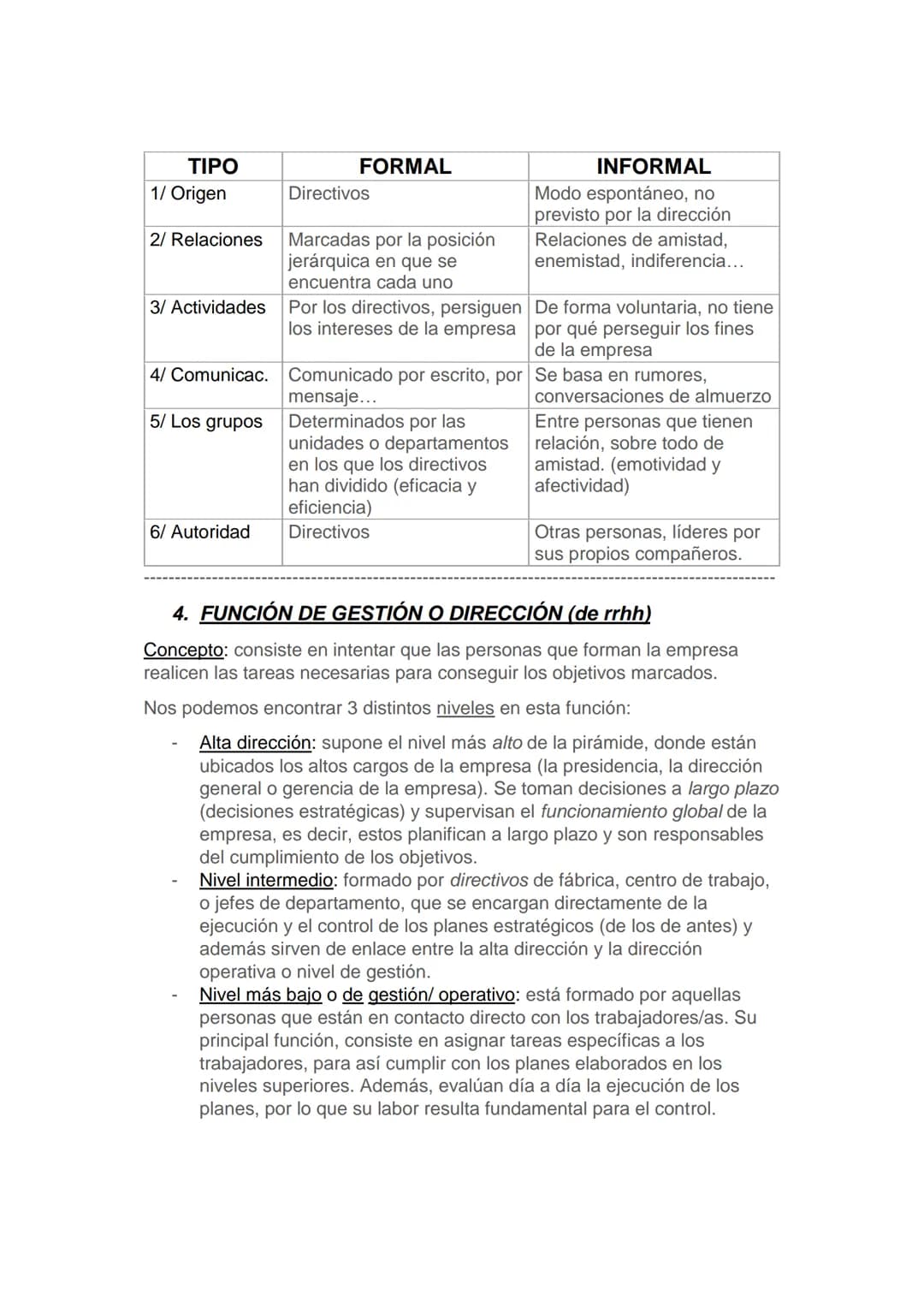 Tema 4. Dirección y
organización de la empresa
1. PROCESO DE ADMINISTRACIÓN: concepto y fases
Se denomina proceso administrativo al conjunto