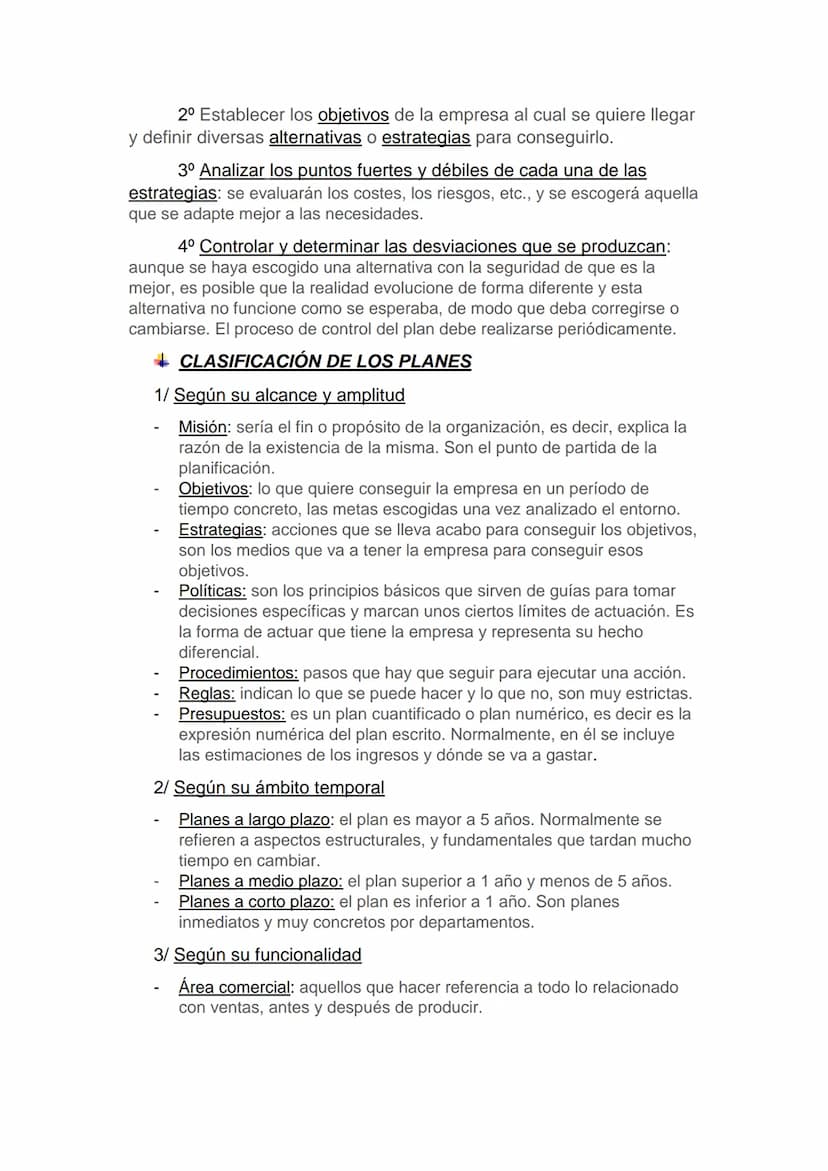 Tema 4. Dirección y
organización de la empresa
1. PROCESO DE ADMINISTRACIÓN: concepto y fases
Se denomina proceso administrativo al conjunto