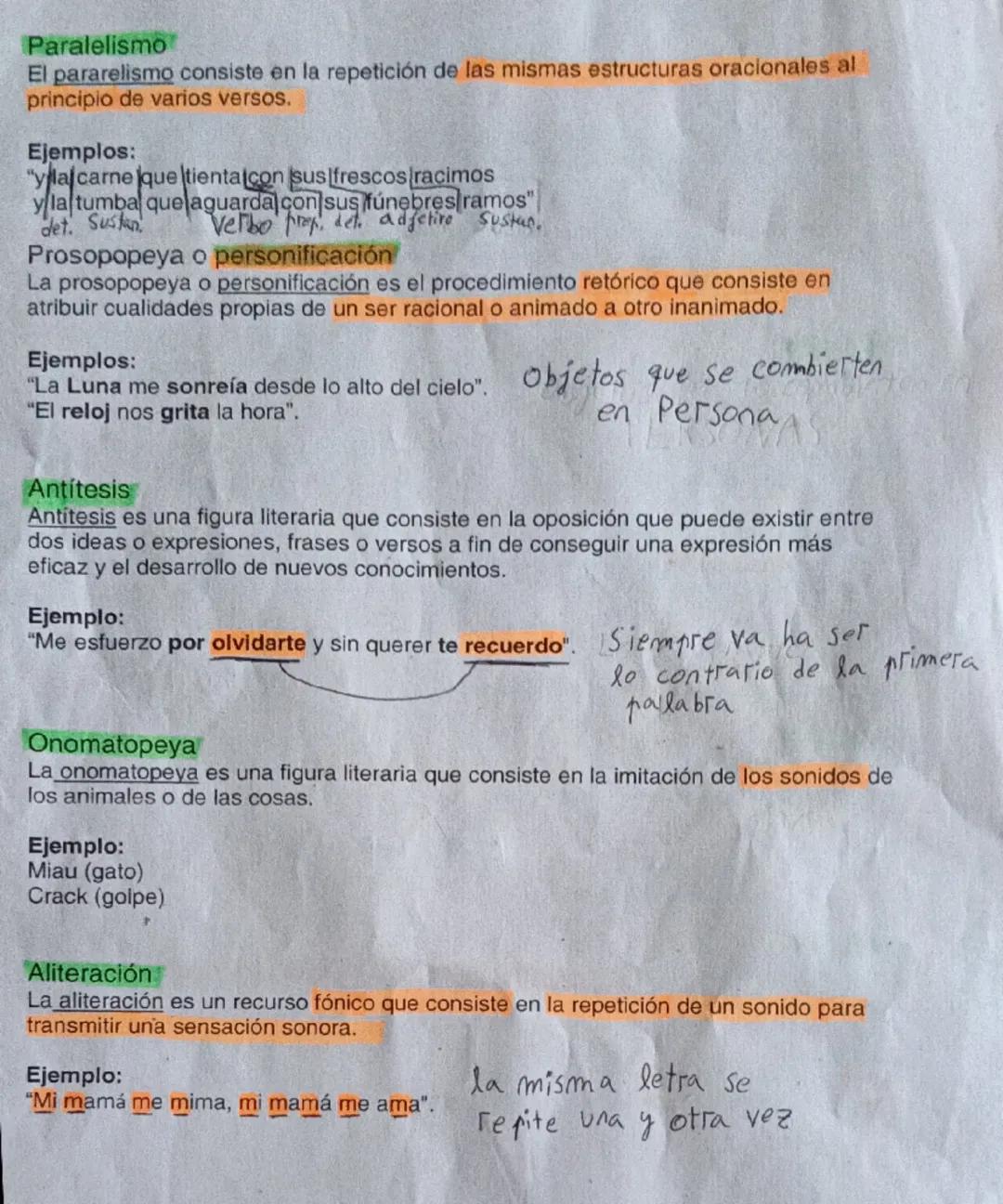 Metáfora
La metáfora es la relación sutil de analogía o semejanza que se establece entre dos
ideas o imágenes.
Ejemplos:
"Tus ojos son verde