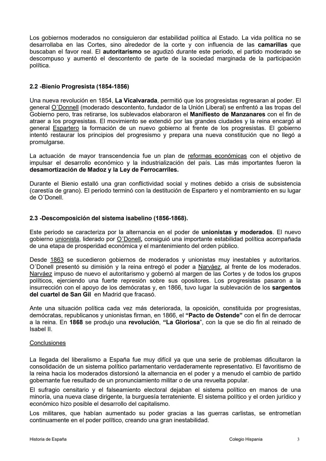 9. REVOLUCIÓN LIBERAL EN EL REINADO DE ISABEL II. CARLISMO Y GUERRA CIVIL.
CONSTRUCCIÓN Y EVOLUCIÓN DEL ESTADO LIBERAL.
Introducción
Durante
