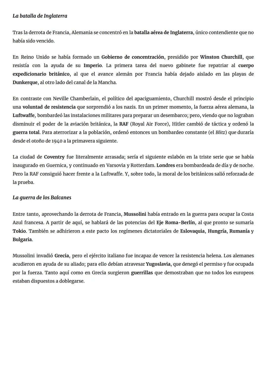 La doble invasión de Polonia
Tema 8. La Segunda Guerra Mundial
La expansión del Eje (1939-1940)
En 1939, Adolf Hitler y Iósif Stalin firmaro