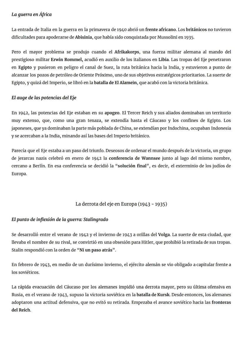 La doble invasión de Polonia
Tema 8. La Segunda Guerra Mundial
La expansión del Eje (1939-1940)
En 1939, Adolf Hitler y Iósif Stalin firmaro